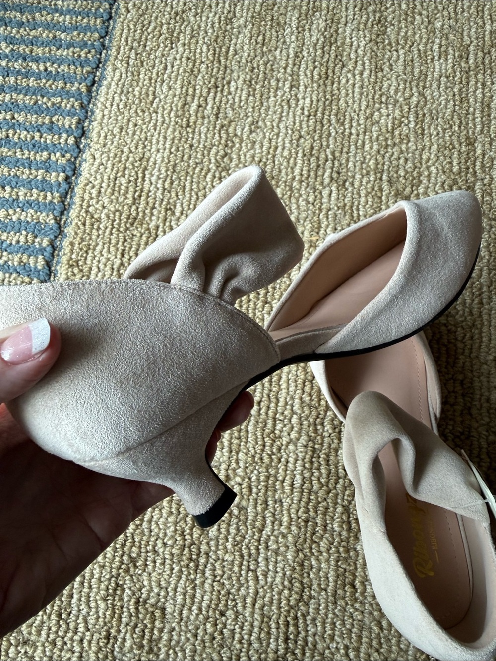 Pointed-Toe 2.4 Inch Suede Pumps - Picture 8 of 11
